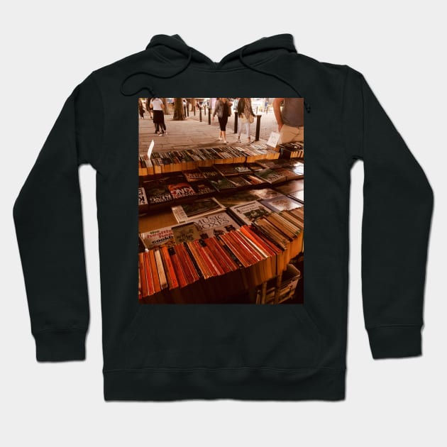 London Southbank second-hand books Hoodie by mywanderings